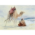 thumbnail image 3 of Elijah Walton 18x14 Black Modern Framed Museum Art Print Titled - Arab With&nbsp;A Camel (1834), 3 of 5