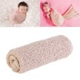 thumbnail image 1 of Miangastore 1Pcs Beige Baby Long Ripple Wrap for Newborns Cotton Rayon Birthday Party 15.7 * 5.9in, 1 of 8