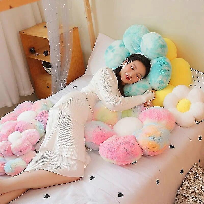 Exquisite 30/50/65cm Lifelike Flower Shaped Mat Plush Toys Baby Girls Children Playmate Cushion Stuffed Soft Plant Flowers Plush Pillow