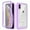 Purple, variant on JTCASES for iPhone X/XS Case with Built-in Screen Protector, 2-Layer Shockproof Back Shell Rugged PC Soft Silicone Bumper Drop Resistant Transparent No-slip Cover, Black