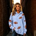 thumbnail image 5 of TOMVIGX Game Day Outfits for Women Graphic Cute Oversized Hoodies Touchdown Football Mom Tops Sunday Funday Tailgate Party Clothes XL, 5 of 9