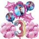 thumbnail image 4 of Decoraciones de fiesta de cumpleaños de Frozen de Disney, suministros de eventos temáticos de Elsa rosa para niños y niñas, Fondo de globo de papel de aluminio, fiesta de princesa bless, 4 of 5