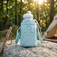 thumbnail image 6 of Water Bottle Holder with Phone Pocket Crossbody Water Bottle Carrier Bag with Adjustable Shoulder Strap and Zipper Pouch for Hiking, Travel, Walking (1PC), 6 of 6