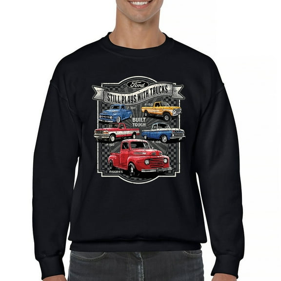 Ford Still Plays with Trucks Sweatshirt American Classic F100 F150 Pickup Built Tough Vintage Offroad 4x4 Crewneck