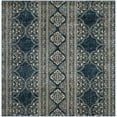 thumbnail image 5 of SAFAVIEH Evoke Thomasina Floral Aztec Area Rug, Royal/Ivory, 6'7" x 6'7" Square, 5 of 5