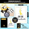 thumbnail image 3 of 12 Gold Foiled 5x7in College Graduation Cards Pack with Envelopes and Stickers, 6 Elegant Designs for Highschool, Middle school Graduates with Printed Message Inside - Gifting, Mailing, 3 of 3