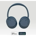 thumbnail image 6 of Sony True Wireless Noise Canceling Bluetooth Over-Ear Headphone, Blue, WH-CH720N, 6 of 9