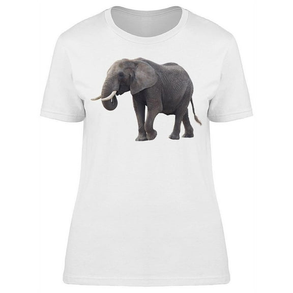 Elephant Walking Towards Camera T-Shirt Women -Image by Shutterstock, Female XX-Large