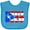 Turquoise, variant on Inktastic Puerto Rico Flag in Text Boys or Girls Baby Bib