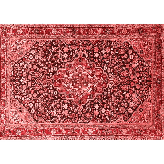 Ahgly Company Indoor Rectangle Persian Red Traditional Area Rugs, 8' x 12'