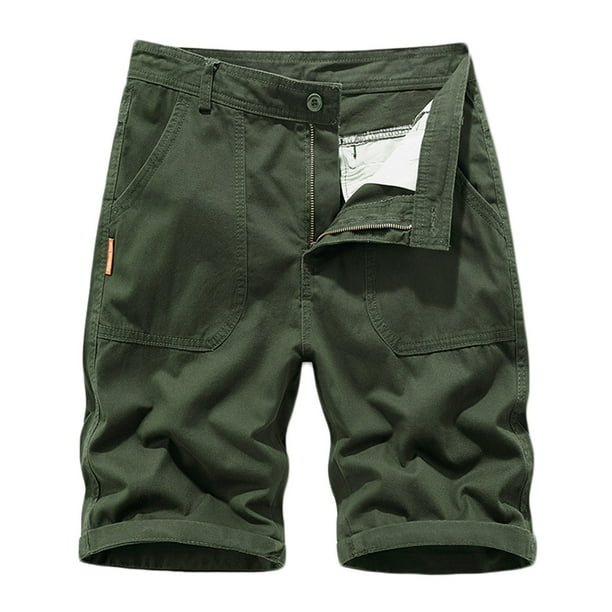 pstuiky Pantalones cortos cargo para hombre, Pantalones cortos deportivos de verano para hombre, holgados, con múltiples bolsillos y corte holgado. Pantalones cortos de baloncesto