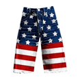 thumbnail image 4 of HEILAU Independence Day Denim Bermuda Shorts for Women Patriotic American Flag High Waisted Summer Knee Length Jean Shorts with Pockets, 4 of 4