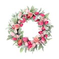 thumbnail image 3 of Corona Decorativa de Puerta de 19,69 Pulgadas, Corona de Flores Artificiales de Seda para Colgar en La Pared, Decoración para El Hogar, 3 of 8
