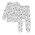thumbnail image 3 of Toddler Boys Clothes 2-Piece Halloween Sleepwear Set Long Sleeve with Diy Print Tops and Pants Outfits Set Size 2Y ,White, 3 of 3