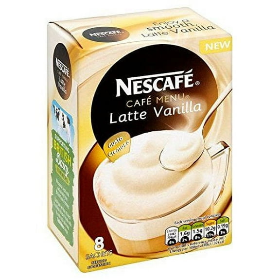 Vanilla Latte Coffee 8 Sachets 148g