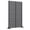 Black Louvered, variant on Metal Privacy Screen, 6FT Outdoor Privacy Screen, Freestanding Privacy Screen with Stable Base, Outdoor Privacy Fence for Patio, Garden, Balcony and Backyard