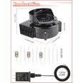 thumbnail image 3 of Replacement Air Blower for Inflatables .A Inflatable Air Fan Blower with Bright Colorful Projection Lamp LED Light &v/A Adapter for Halloween Christmas Inflatable Outdoor Decoratio, 3 of 6