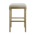 thumbnail image 3 of Linon Tabouret de Bar Sans Dossier en Bois Beige, 3 of 6