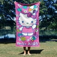 thumbnail image 3 of Hello Kitty Vacay Kitty Microfiber Beach Towel – 30 x 60 Inches, Soft Absorbent Quick-Dry Travel & Pool Towel, Officially Licensed Sanrio Summer Accessory for Kids and Adults, 3 of 5