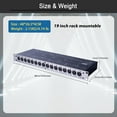 thumbnail image 4 of Pknight 16-Output DMX & RDM Splitter, 4×4 DMX Distributor with Optical Isolation, LED Signal Indicators, Rack-Mount Stage Lighting Hub, 4 of 6