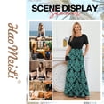 thumbnail image 6 of HAOMEILI Women Short Sleeve Loose Plain Maxi Dresses Casual Long Dresses with Pockets, 6 of 7