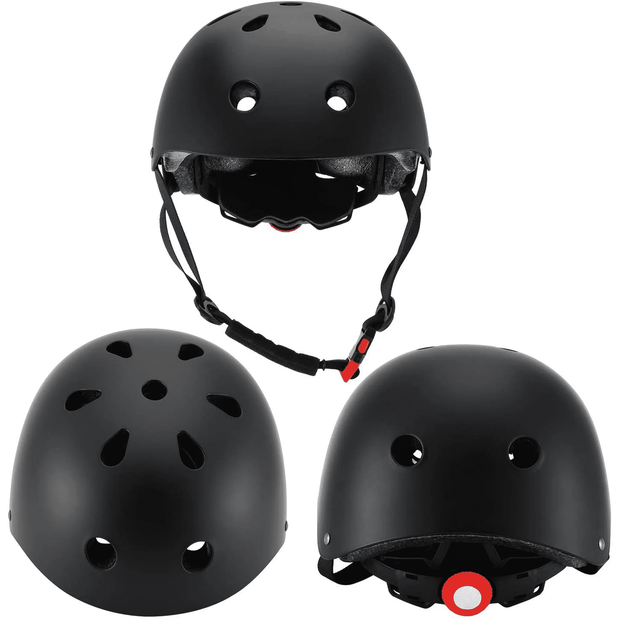 Somnr Kids Bike Helmet, Toddler Helmet for Ages 8-14 Boys Girls with Sports Protective Gear Set Knee Elbow Wrist Pads for Skateboard Cycling Scooter Rollerblading-Black