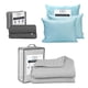 thumbnail image 1 of Colcha King Size Acabado Ultrasónico Trinity Gris Perla + Juego de Sábanas Trinity + 2 Almohadas Trinity, 1 of 13