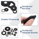 thumbnail image 4 of 120Pcs M6 Arandelas Planas de Nylon Lavadora Plástica 6mm ID 12mm OD 0.3mm de Grosor, Negro, 4 of 6
