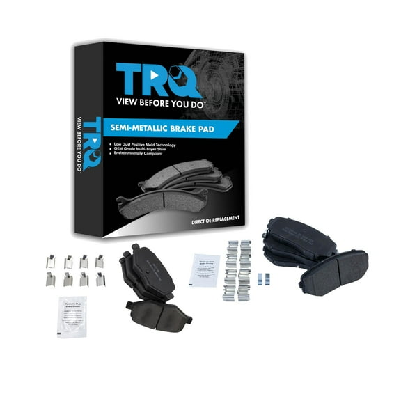 TRQ Direct Fit Brake Pads BFA20438 Fits Select 2011-2014 Ford Edge , 2011-2015 Lincoln MKX