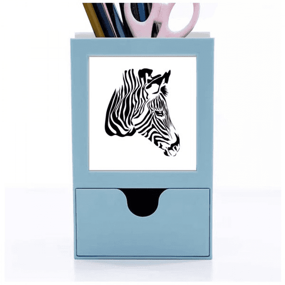 Feature Pinto Head Brown Animal Desk Supplies Organizer Pen Holder Card