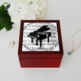 thumbnail image 4 of CafePress - Music Tshirt2 - Keepsake Box, Finished Hardwood Jewelry Box, Velvet Lined Memento Box, 4 of 5
