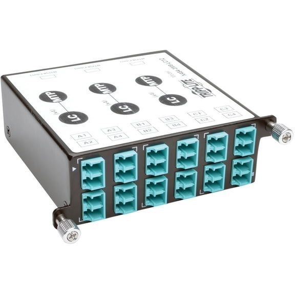 Tripp Lite 40gb-10gb Breakout Cassette X3 8-fiber Om4 Mtp/mpo To X12 Dup Lc - 15 Port[s] - 12 X Lc Port[s] - 3 X Mt Port[s] (n484-3m8-lc12)