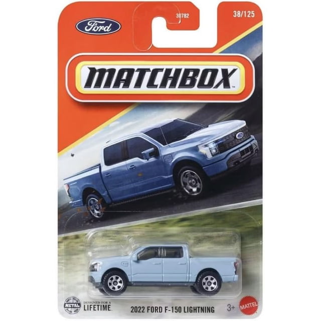 Vehículo de juguete fundido a presión Matchbox 2022 Ford F-150 Lightning 1:64