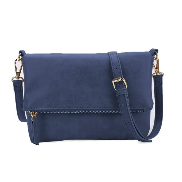 Bandolera Gladdon Small para mujer de piel vegana azul