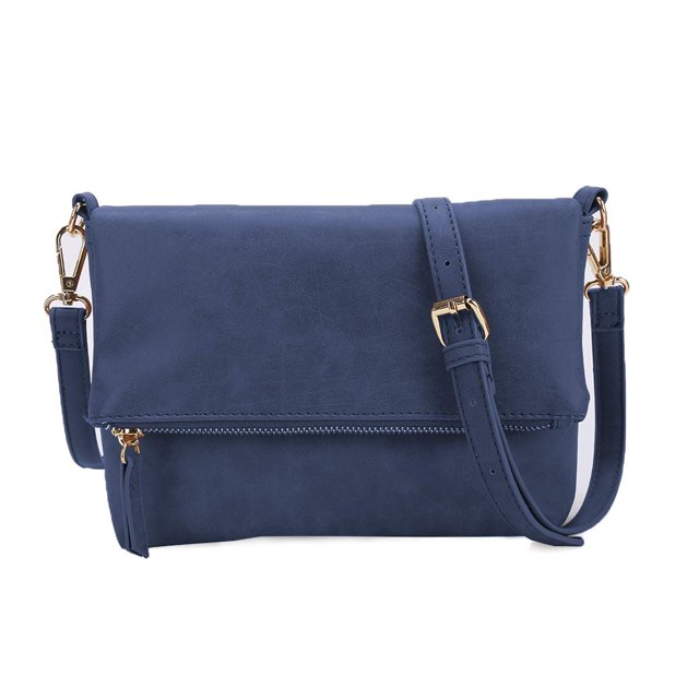 Bandolera Gladdon Small para mujer de piel vegana azul