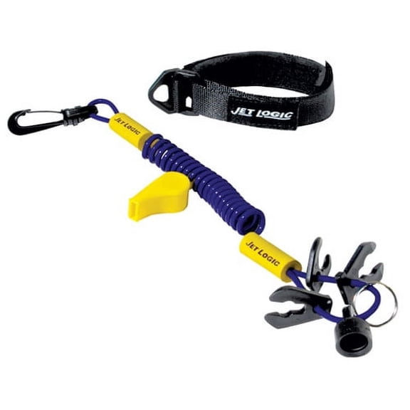 JET LOGIC UL-1 Ultimate PWC Safety Lanyard, Purple/Yellow