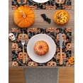 thumbnail image 3 of Halloween Placemats Set of 6 Grimace Pumpkin Place Mats Fall Placemat Orange Maple Leaves Cobwebs Table Mats for Dining Kitchen Table Holiday Dinner Party Home Decorations 13x19 Inch, 3 of 8