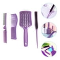 thumbnail image 3 of 4Pcs Hair Comb Men Women Comb Hair Styling Hair Comb Multipurpose Safety Comb for Barber, 3 of 8