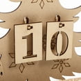 thumbnail image 4 of ifundom 1 Set Christmas Calendar Beige Wood Crafts Decoration for Housewarming Friends, 4 of 6