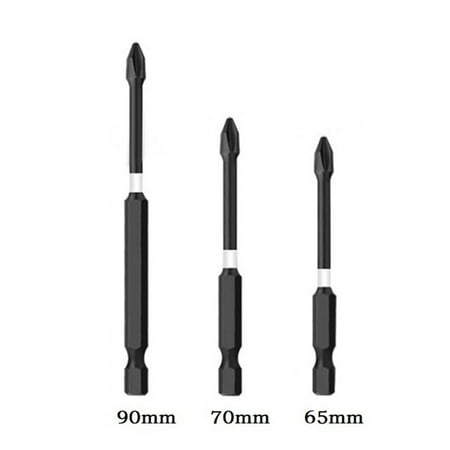 

3PCS PH2 Magnetic Batch Head Cross Screwdriver Drill Bit Impact Screw