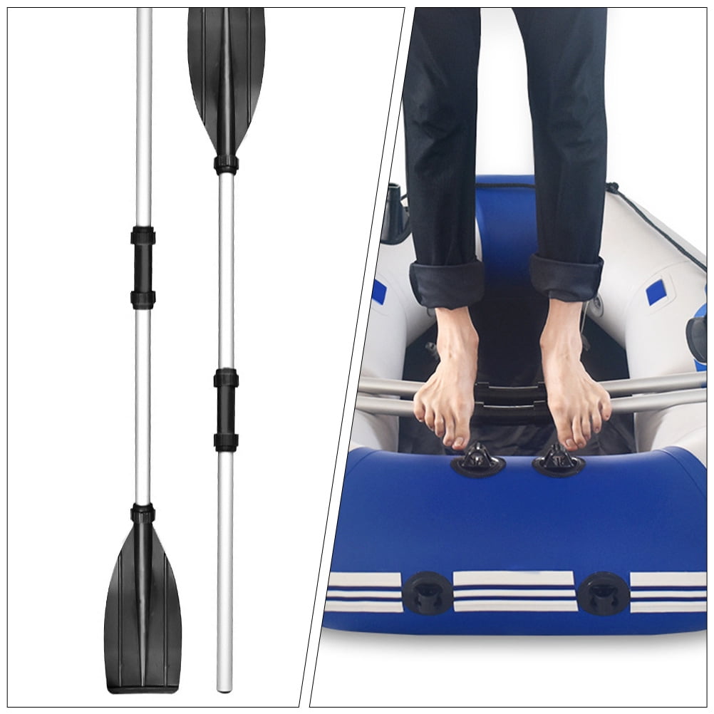 YUYUETIME 2Pairs Portable Detachable Aluminum Alloy Canoe Paddle Black