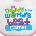 thumbnail image 4 of Inktastic Worlds Best Gamer Daddy Boys or Girls Baby Bib, 4 of 4