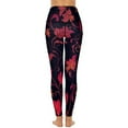 thumbnail image 3 of Women's High Waisted Yoga Leggings with Pockets，Bohemian Pattern，Tummy Control Non See Through Workout Athletic Running Yoga Pants, 3 of 6