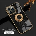 thumbnail image 1 of SaniMore for iPhone 14 Pro Max All-Inclusive Electroplating Silicone Magnetic Case, Three Dimensional Astronaut Case with Car Mount & Ring Kickstand Shockproof Protective Cover, Black, 1 of 12