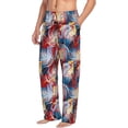 thumbnail image 2 of Goofa Hawaiian Style Printed Soft Pajama Pants for Men, Wide Leg Comfy Casual Lounge Yoga Pants-XX-Large, 2 of 9
