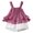 Hot Pink, variant on Vedolay Shorts Sets Girl 2 Piece Kids Girl Ribbed Short Sleeve T-shirt Top + Striped Shorts Summer Outfits,Purple 1-2 Years
