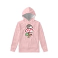 thumbnail image 3 of Suhoaziia Teen Girls Hoodies Size 8-10 Kawaii Pink Cartoon Hedgehog Mushroom Graphic Tops Durable Long Sleeve Streetwear with Pocket, 3 of 7