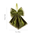 thumbnail image 4 of HWRETIE Vintage Green Velvet Bows,for Christmas Tree toppers,Wreaths,Gift Wrapping & Party Decorations, 4 of 8