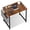 Rustic Brown, variant on EDX 31" Small Computer Desk with Metal Frame, Waterproof Surface & Storage Bag – Ideal for Bedroom or Small Spaces, Rustic Brown