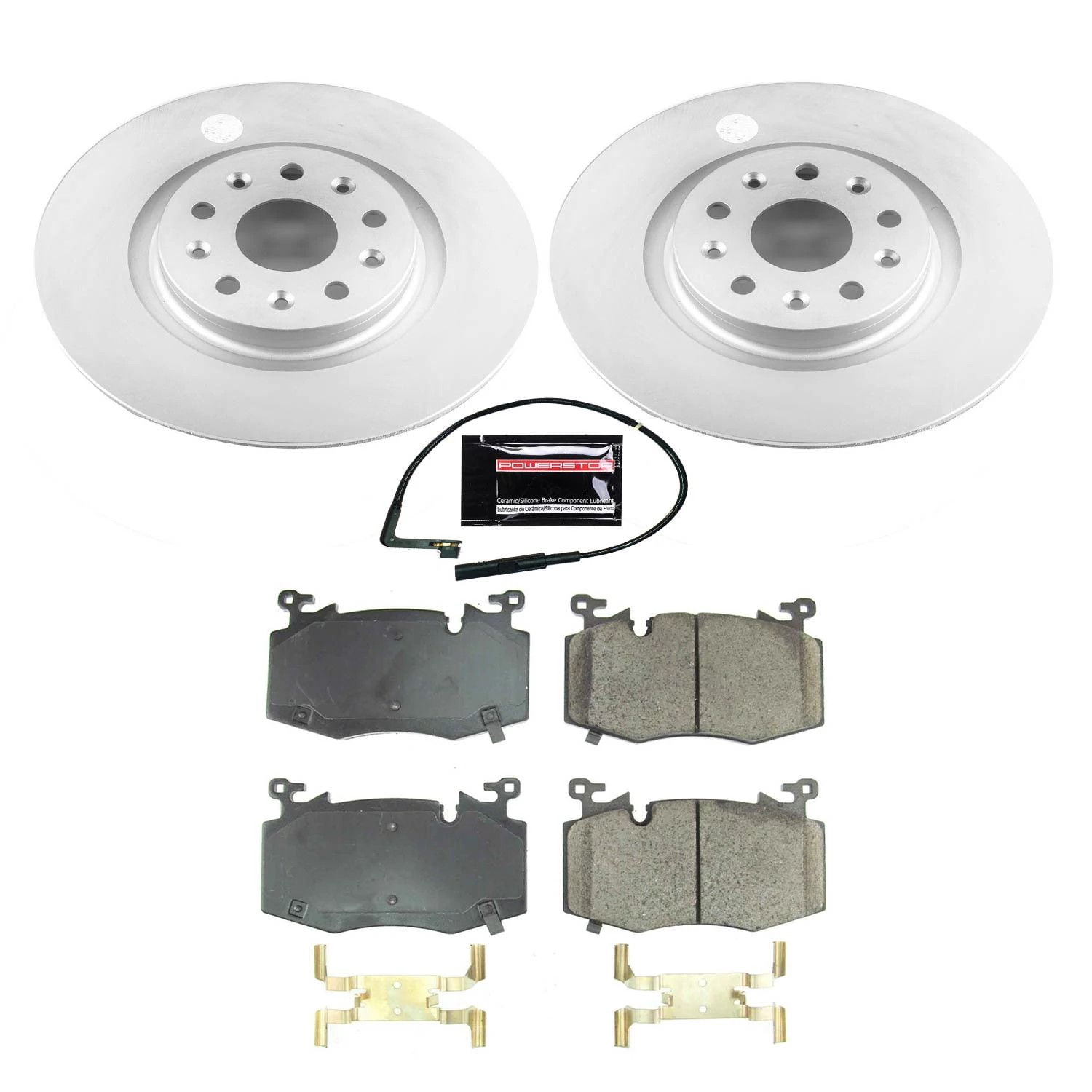 PowerStop Front Geomet Coated Brake Rotor and Pad Kit Fits: CADILLAC Select Models CRK8317